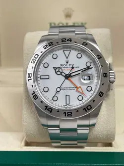 ROLEX EXPLORER II 42MM POLAR 216570 2017 MINT + WARRANTY