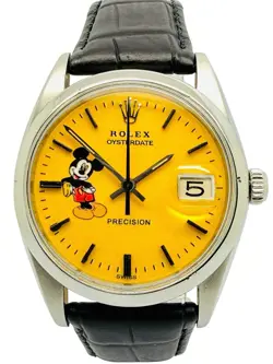 ROLEX OYSTERDATE PRECISION MICKEY MOUSE 1961 STAINLESS STEEL 34MM REF. 6694.