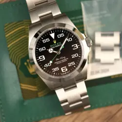 ROLEX AIR-KING 126900 SILVER OYSTER BRACELET WITH SILVER BEZEL 2024