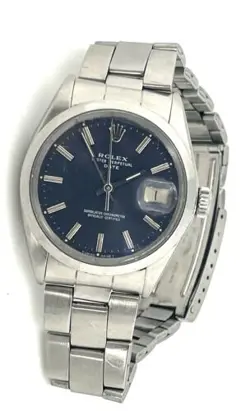 ROLEX OYSTER PERPETUAL DATE ref1500 Mosiac Blue Vintage