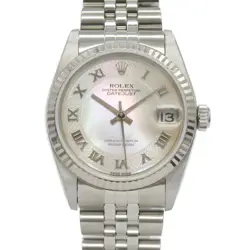 ROLEX DATEJUST A WRIST WATCH 78274NRD AUTOMATIC 18KWG GOLD SS USED BOY