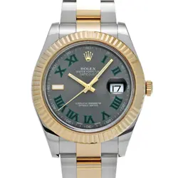 USED ROLEX DATEJUST II 116333 GRAY CASE SIZE 41×41MM MEN'S WATCH #4131