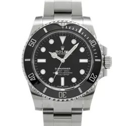 USED ROLEX SUBMARINER 114060 BLACK CASE SIZE 40×40MM MEN'S WATCH #41251