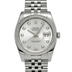 USED ROLEX DATEJUST 116234G SILVER CASE SIZE 36×36MM MEN'S WATCH #4171