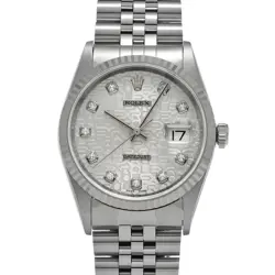 USED ROLEX DATEJUST 16234G SILVER CASE SIZE 36×36MM MEN'S WATCH #42341
