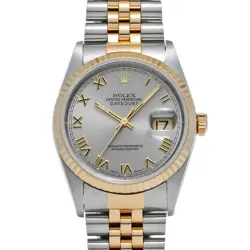 USED ROLEX DATEJUST 16233 GRAY CASE SIZE 36×36MM MEN'S WATCH #422111
