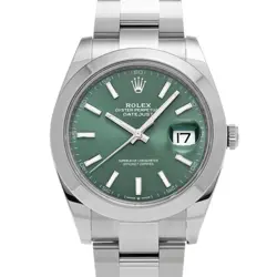 USED ROLEX DATEJUST 41 126300 GREEN CASE SIZE 41×41MM MEN'S WATCH #41251