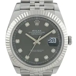 USED ROLEX DATEJUST 41 126334G GRAY CASE SIZE 41MM MEN'S WATCH #4141