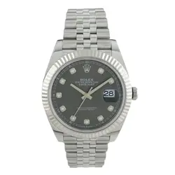 USED ROLEX Datejust 41 126334G Gray Case Size 41mm Men's Watch #4141
