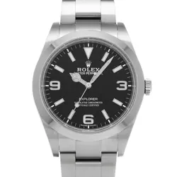 USED ROLEX EXPLORER 214270 BLACK CASE SIZE 39×39MM MEN'S WATCH #43361