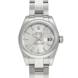 USED ROLEX DATEJUST 179160 SILVER LADIES WATCH #41101