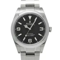 USED ROLEX EXPLORER 214270 BLACK CASE SIZE 39×39MM MEN'S WATCH #42361