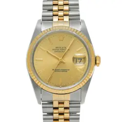 USED ROLEX DATEJUST 16233 CASE SIZE 36×36MM MEN'S WATCH #452111