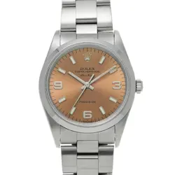 USED ROLEX AIR KING 14000 PINK CASE SIZE 34×34MM MEN'S WATCH #43641