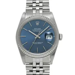 USED ROLEX DATEJUST 16234 BLUE CASE SIZE 36×36MM MEN'S WATCH #441461