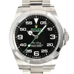 USED ROLEX AIR KING 126900 BLACK CASE SIZE 40MM MEN'S WATCH #42141