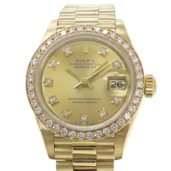 USED ROLEX DATEJUST 69138G CASE SIZE 26MM BAND SIZE 15.5CM LADIES WATCH #4141