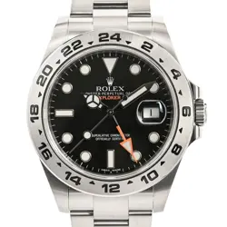 USED ROLEX EXPLORER 2 216570 BLACK CASE SIZE 42MM MEN'S WATCH #41221