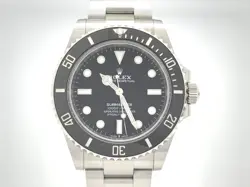 USED ROLEX SUBMARINER 124060 BLACK CASE SIZE 41.0MM MEN'S WATCH #4281