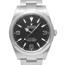 USED ROLEX EXPLORER 1 214270 BLACK CASE SIZE 39MM×39MM MEN'S WATCH #46361