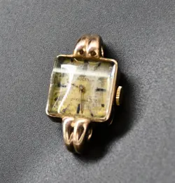 ROLEX 9CT ROSE GOLD LADIES WATCH - SPARES OR REPAIR