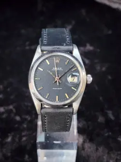 ROLEX OYSTERDATE PRECISION 6694 34MM BLACK DIAL