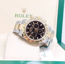 ROLEX 40MM BLACK BATONS 2 TONE DAYTONA REF: 116503 (DEC 2017)
