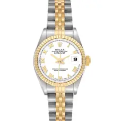 ROLEX DATEJUST STEEL YELLOW GOLD ROMAN DIAL LADIES WATCH 79173