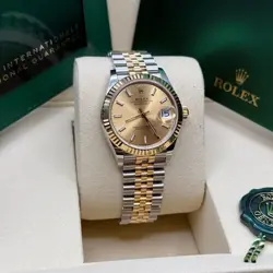 Rolex Datejust 31 NEW 2025 Champagne Index Two Tone Yellow Gold Fluted Jubilee