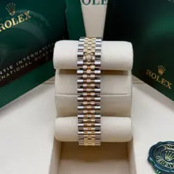 Rolex Datejust 31 NEW 2025 Champagne Index Two Tone Yellow Gold Fluted Jubilee