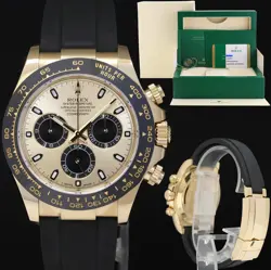 MINT PAPERS ROLEX DAYTONA 116518LN YELLOW GOLD PIKACHU CERAMIC WATCH BOX