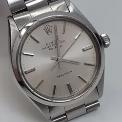 ROLEX AIR KING PRECISION 34 MM STEEL AUTOMATIC WATCH 5500 CIRCA 1978