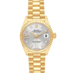 ROLEX PRESIDENT DATEJUST YELLOW GOLD CHAMPAGNE DIAL LADIES WATCH 279178