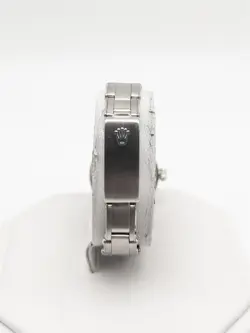 Estate $8000 ROLEX DATE 26mm GREY DIAL DATE SS Ladies Watch SERVICED