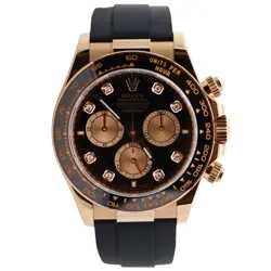 ROLEX DAYTONA 40MM BLACK DIAL WATCH 126518LN YG