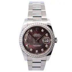 ROLEX DATEJUST 36MM MOP DIAL WATCH 116244