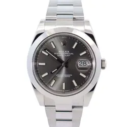ROLEX DATEJUST 41MM RHODIUM DIAL WATCH 126300