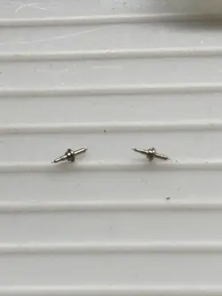 2 ROLEX OYSTER BALANCE STAFF 10.5 LIGNE WRISTWATCH WATCHMAKER ESTATE PARTS