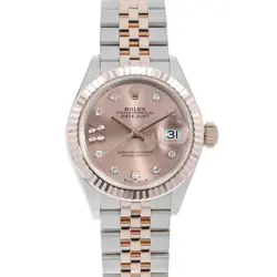 ROLEX DATEJUST 9P STAR DIAMOND IX DIAMOND 279171G ROSE 5 ROW JUBILEE BRACELE...