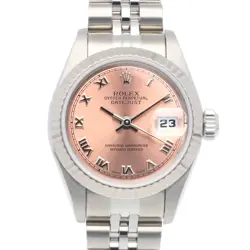 ROLEX DATEJUST WATCHES 69174 STAINLESS STEEL K18 WHITE GOLD U-NUMBER USED