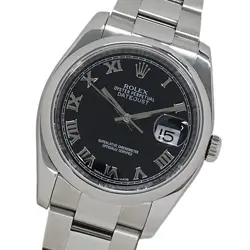 ROLEX DATEJUST 116200 RANDOM ◻︎ SILVER BLACK ROMAN #016