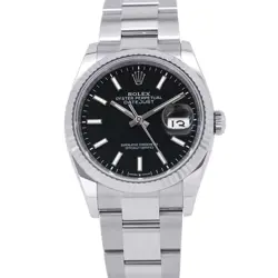 ROLEX DATEJUST 36 SS/K18WG RANDOM SERIAL ROULETTE 126234 WATCH FROM JAPAN W0402