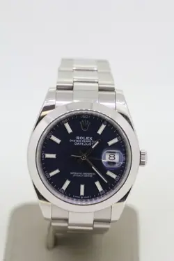 ROLEX DATEJUST 41 AUTOMATIC BLUE DIAL MEN'S WATCH 126300
