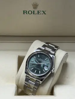 ROLEX DATEJUST 36MM BRAND NEW FULL SET BOX AND PAPERS MINT GREEN DIAL 126234