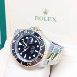 ROLEX 43MM BLACK DIAL SEA DWELLER HALF GOLD DATE 126603 (FEB 2020)