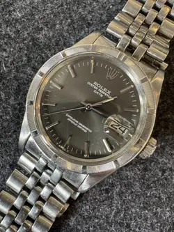 ROLEX DATE 1501 VINTAGE MEN STAINLESS STEEL WATCH AMAZING DIAL
