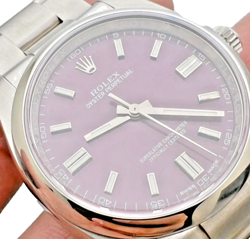 ROLEX OYSTER PERPETUAL STEEL PURPLE GRAPE DIAL 36MM AUTOMATIC MEN’S 116000