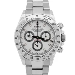 ROLEX DAYTONA COSMOGRAPH WHITE STAINLESS STEEL 40MM CHRONOGRAPH WATCH 116520