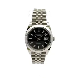 2022 ROLEX DATEJUST #126300 41MM BLACK DIAL JUBILEE STAINLESS STEEL