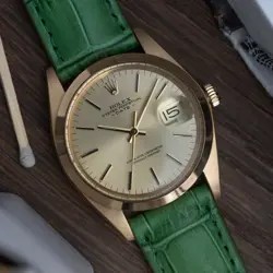 1980 ROLEX DATE 18K GOLD 1500 - SERVICED